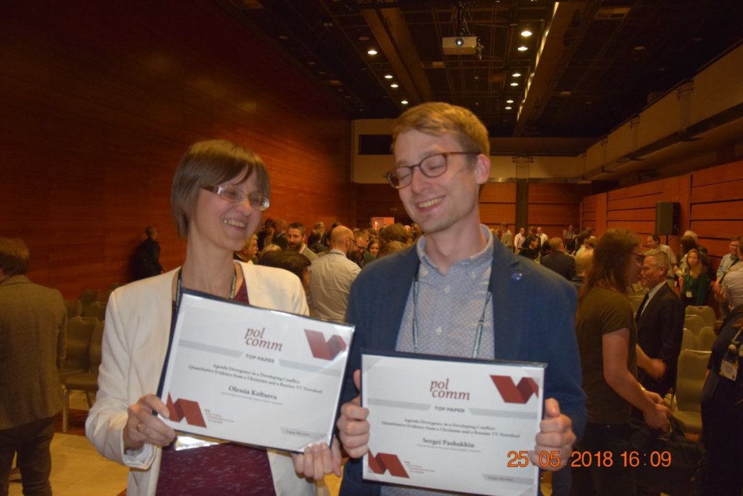 Congratulations Sergei Pashakhin and Olessia Koltsova on the ICA Top paper award!